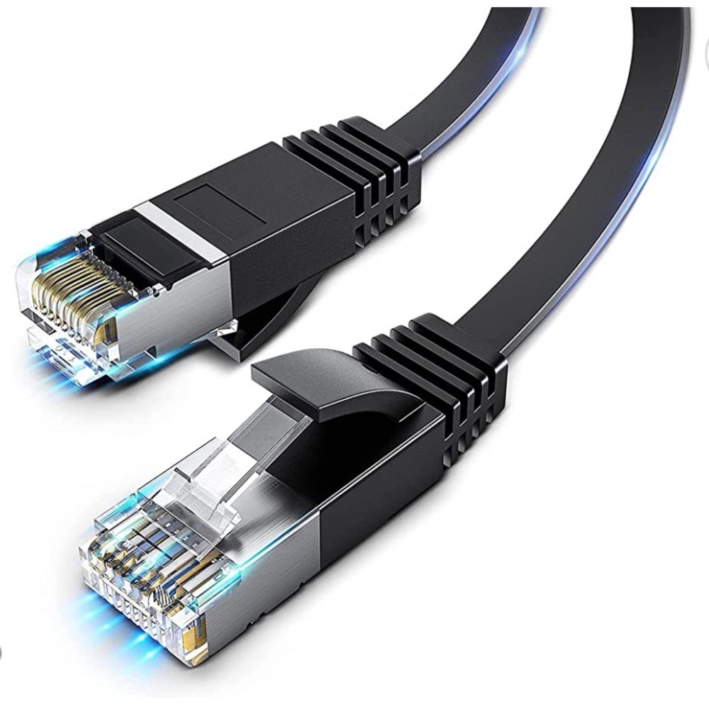 NWT Cat 6 Ethernet Cable, 3FT Flat High-Speed Internet & Network Cable
